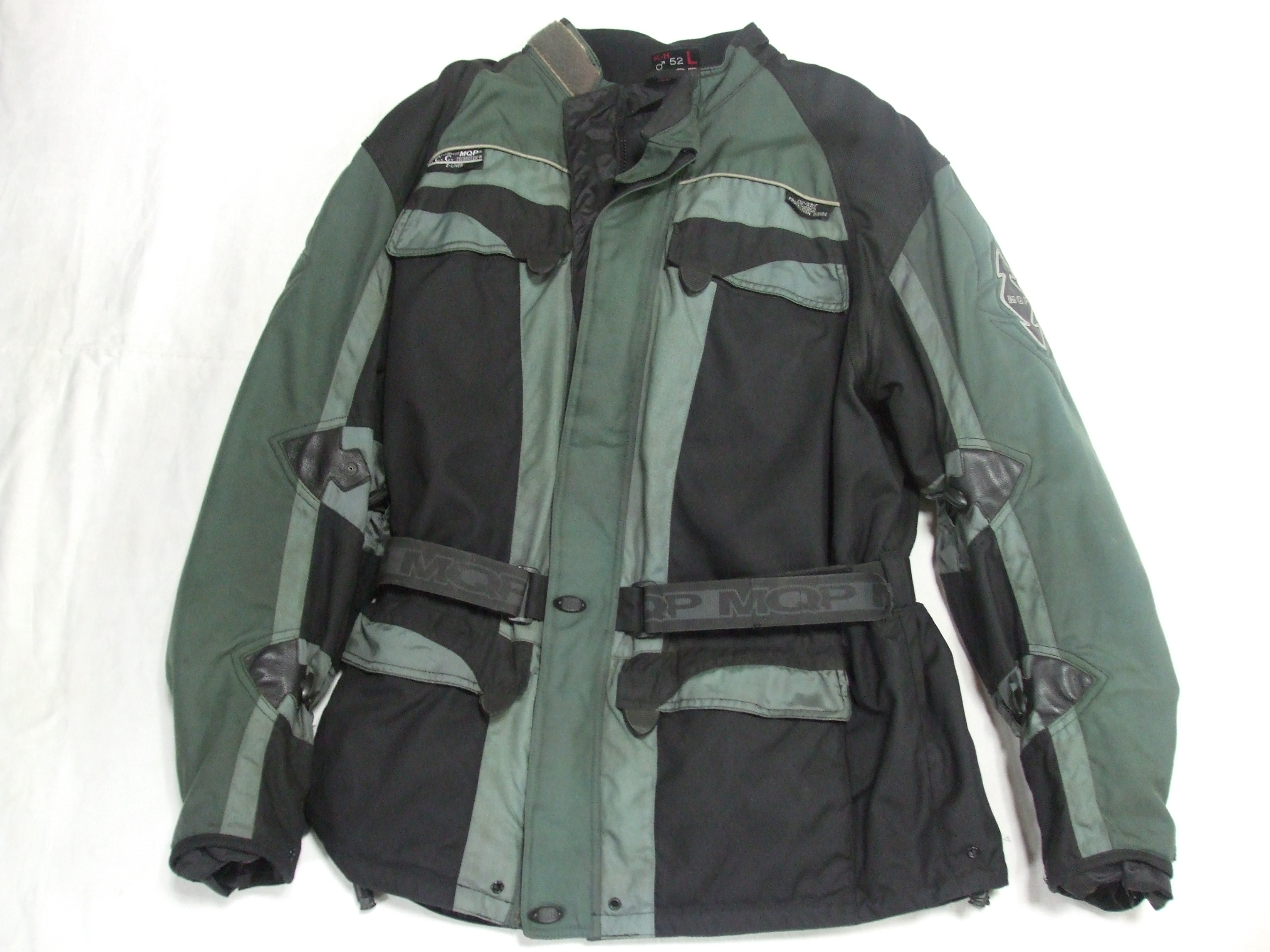 Moto textilná bunda  MQP, pánska,  čierno- zelená,  veľ.52 , č. 1987