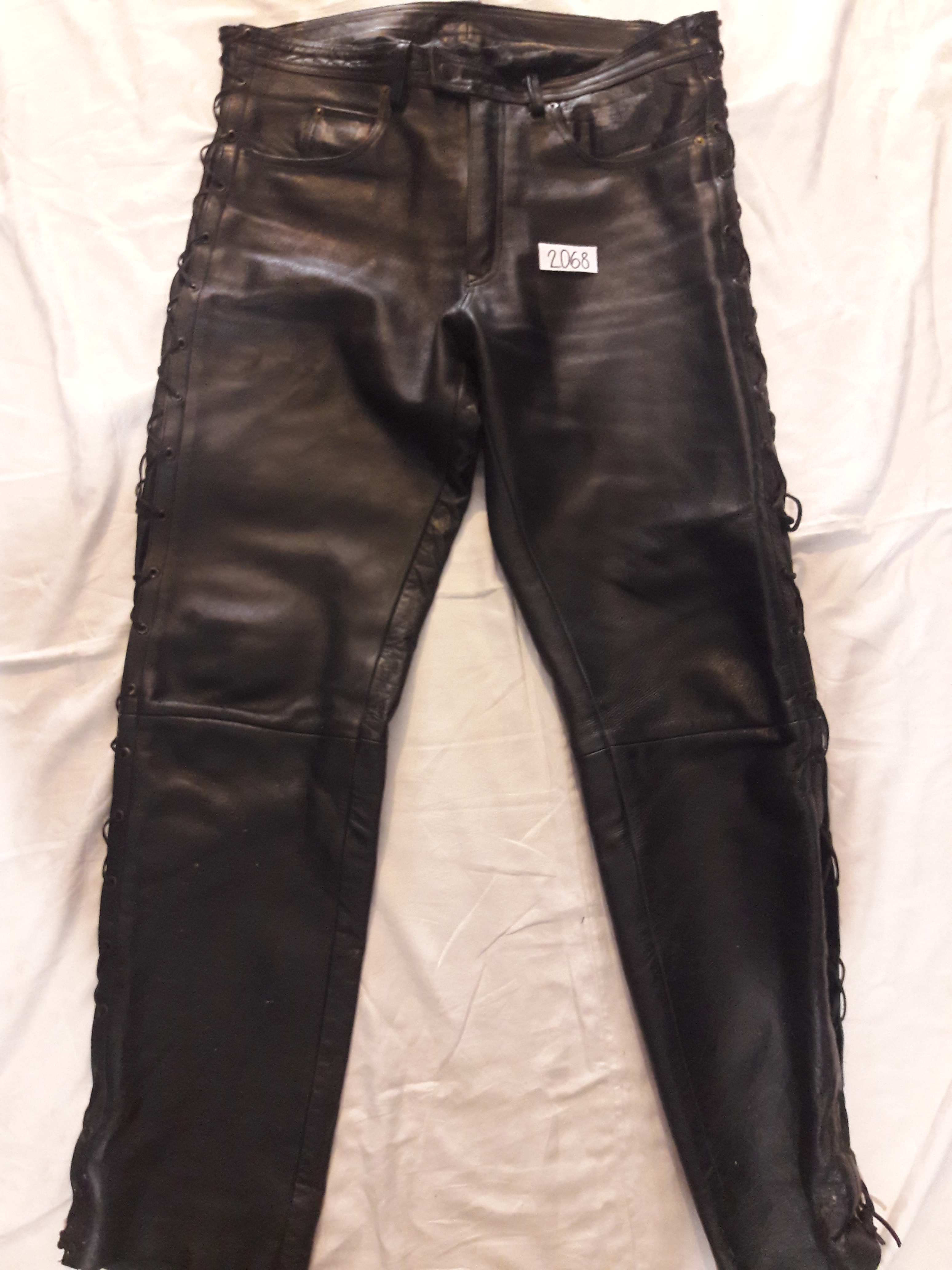 Moto kožené nohavice čierne, veľ. 3 XL, č. 2068