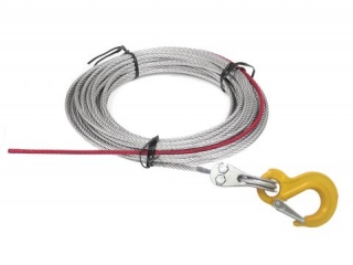 Wire rope w/stopper & hook