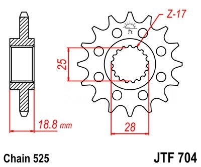 JTF704 17 zubov