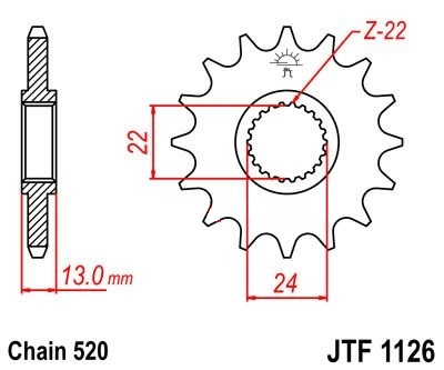 JTF1126 16 zubov
