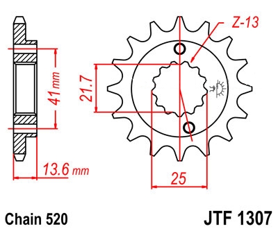 JTF1307 15 zubov