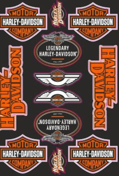 Nalepka moto Harley-Davidson