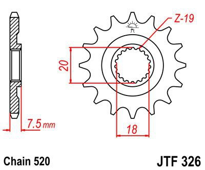 JTF326 12 zubov