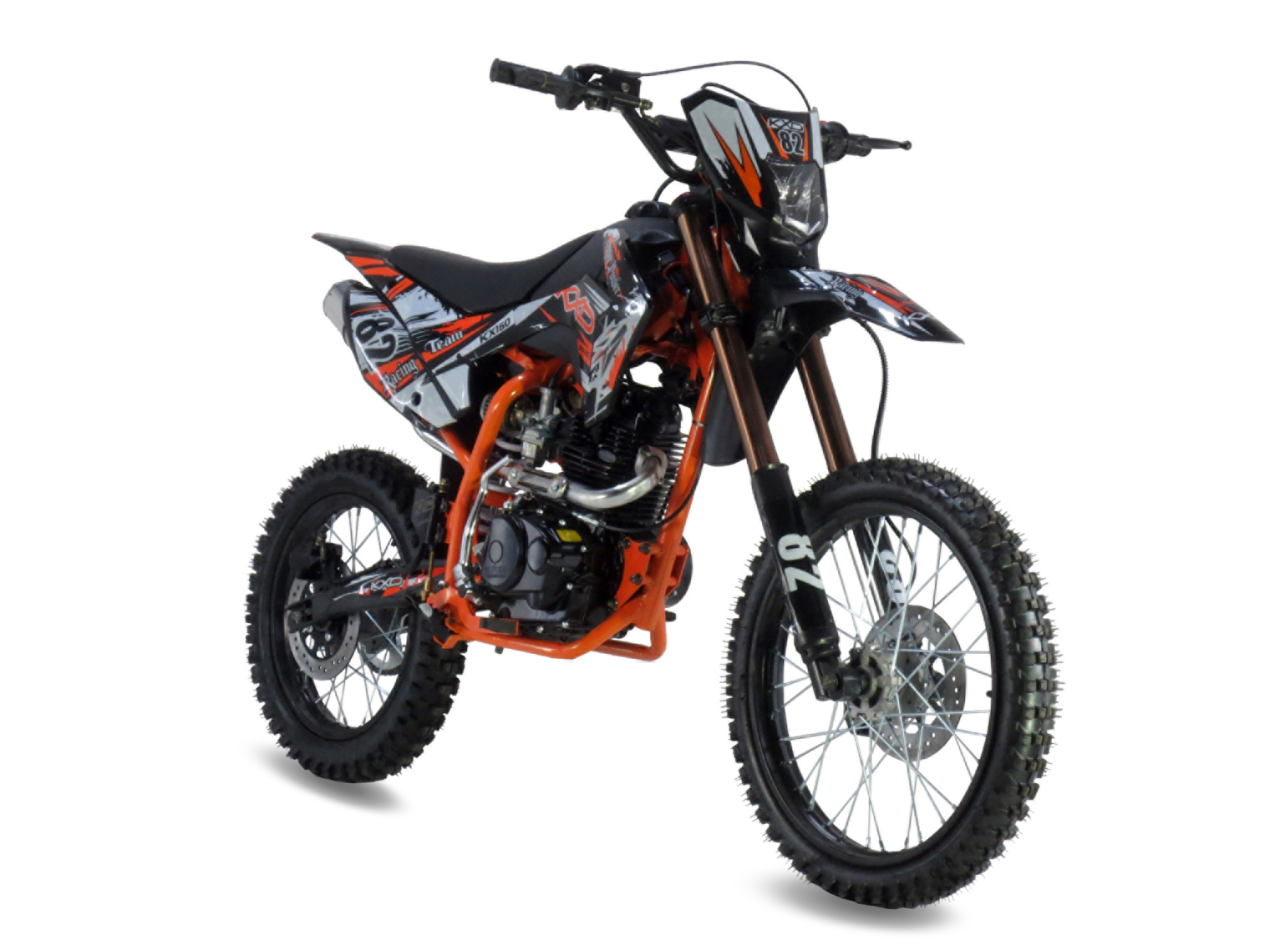 KXD Dirtbike 613 K+E 150cc 4T 19"/16" s LED svetlom