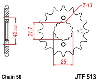 JTF513 15 zubov