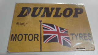 Retro plechová tabuľa Dunlop