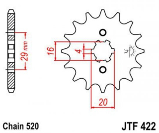 JTF422 12 zubov